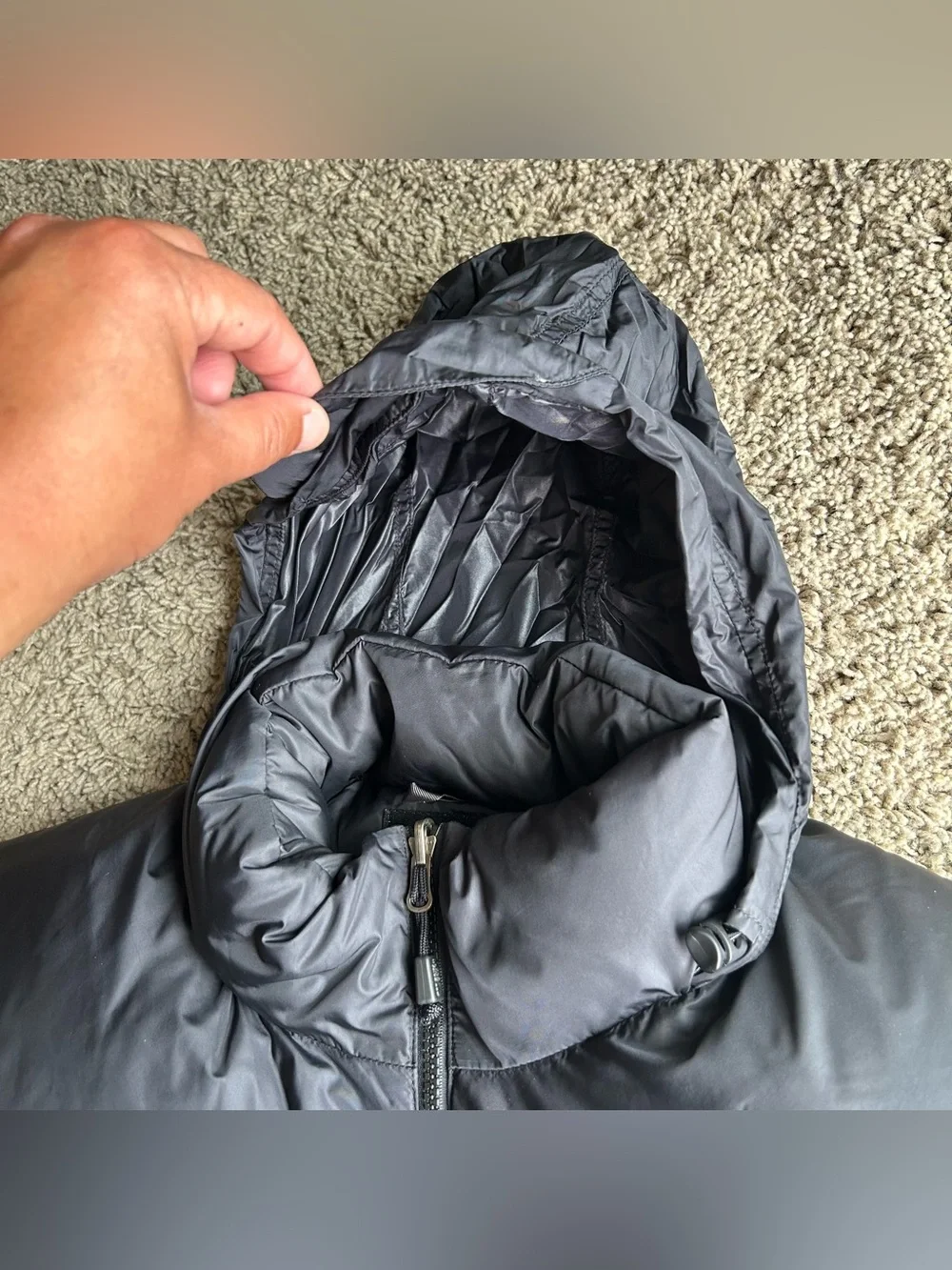 The North Face 1996 Nuptse Retro 700 Down Puffer Hooded Vest Mens XL Black Y2K